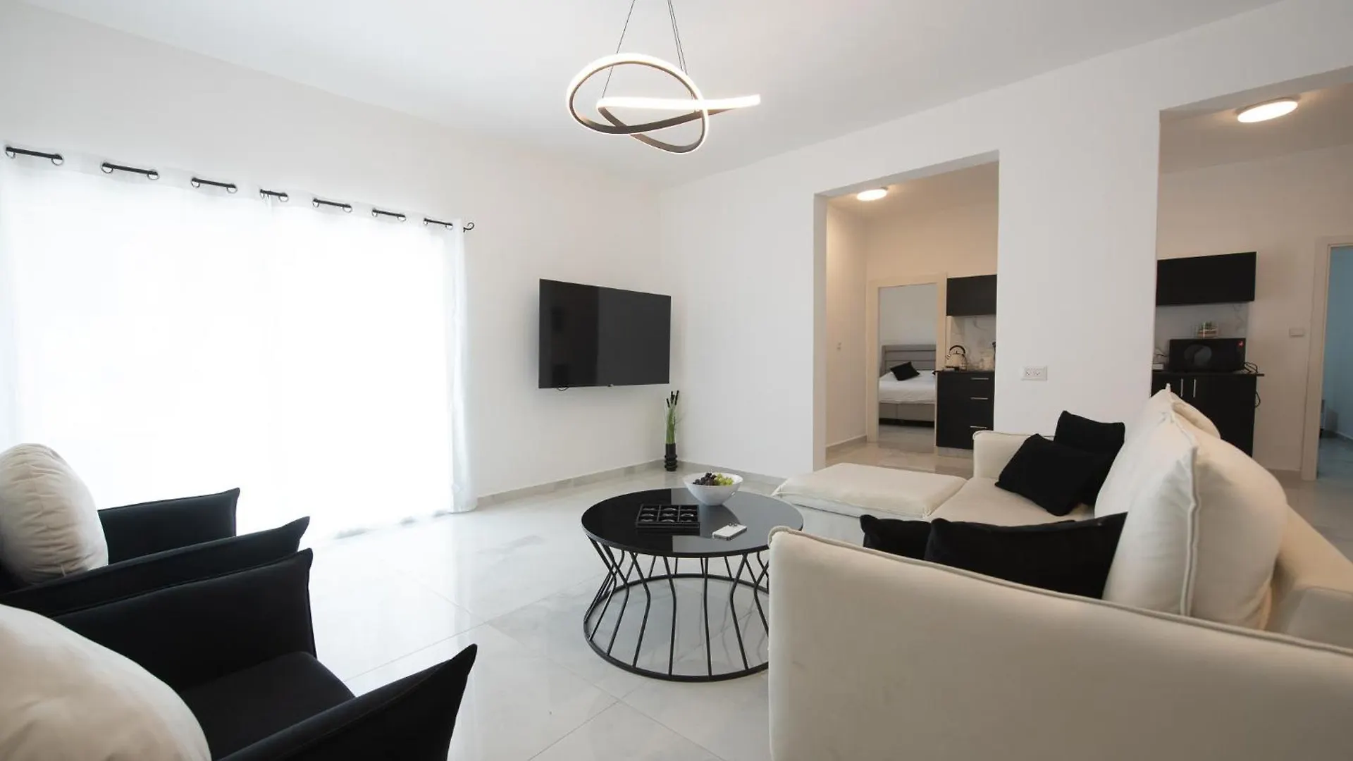 Apartment Port City - Beach Front Haven - 2 Bdrms W Garden Haifa Israel